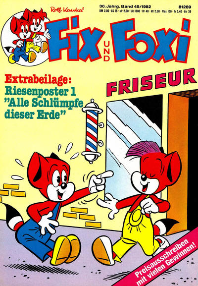 Cover for Fix und Foxi (Pabel Verlag, 1953 series) #v30#45