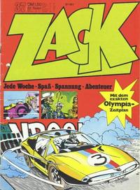 Cover for Zack (Koralle, 1972 series) #37/1972