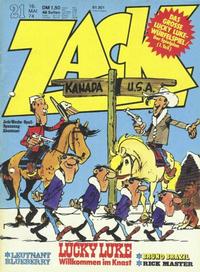 Cover for Zack (Koralle, 1972 series) #21/1974