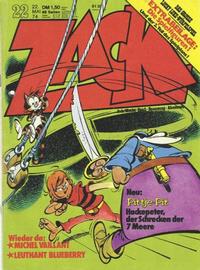 Cover for Zack (Koralle, 1972 series) #22/1974