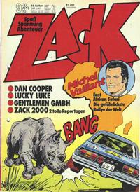 Cover for Zack (Koralle, 1972 series) #9/1975