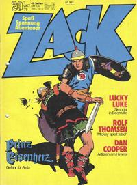 Cover for Zack (Koralle, 1972 series) #20/1975