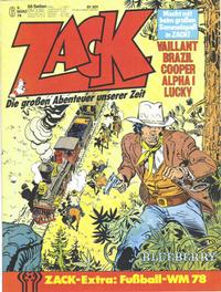 Cover Thumbnail for Zack (Koralle, 1972 series) #6/1978
