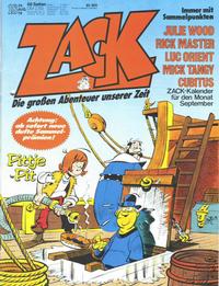 Cover for Zack (Koralle, 1972 series) #18/1978