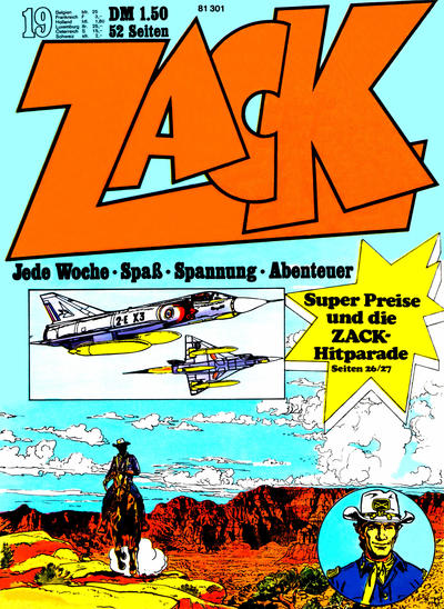 Cover for Zack (Koralle, 1972 series) #19/1972