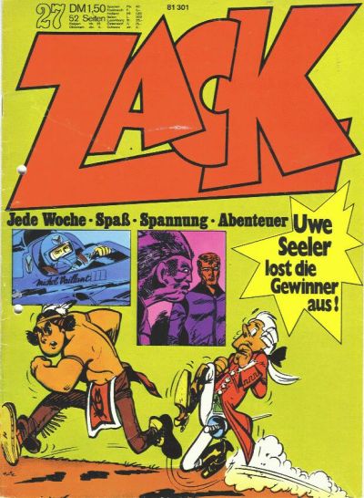 Cover for Zack (Koralle, 1972 series) #27/1972