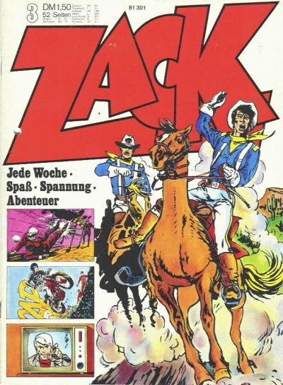 Cover for Zack (Koralle, 1972 series) #3/1973