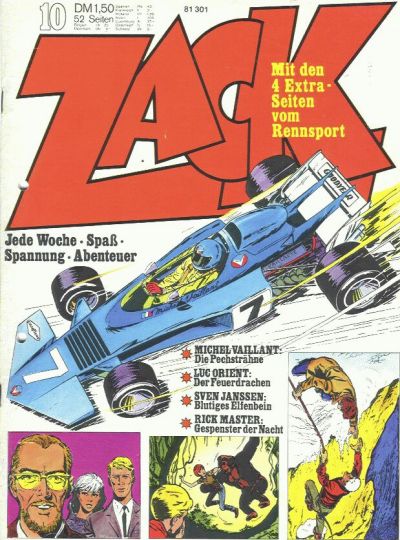 Cover for Zack (Koralle, 1972 series) #10/1973