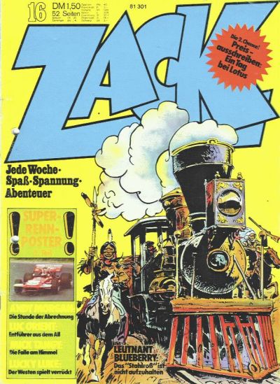 Cover for Zack (Koralle, 1972 series) #16/1973