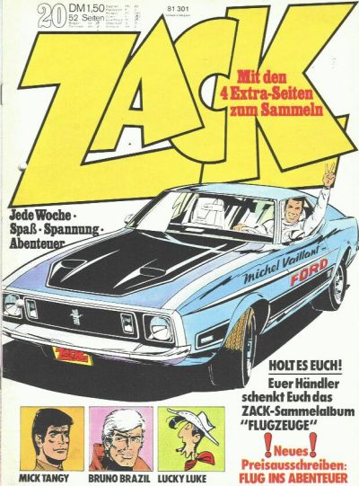 Cover for Zack (Koralle, 1972 series) #20/1973