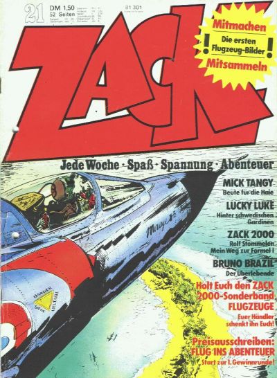 Cover for Zack (Koralle, 1972 series) #21/1973