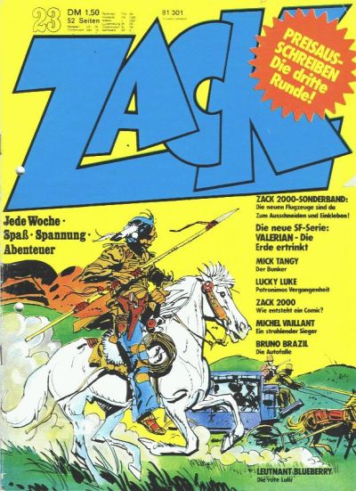 Cover for Zack (Koralle, 1972 series) #23/1973
