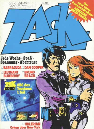 Cover for Zack (Koralle, 1972 series) #25/1973