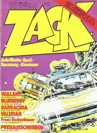 Cover for Zack (Koralle, 1972 series) #27/1973