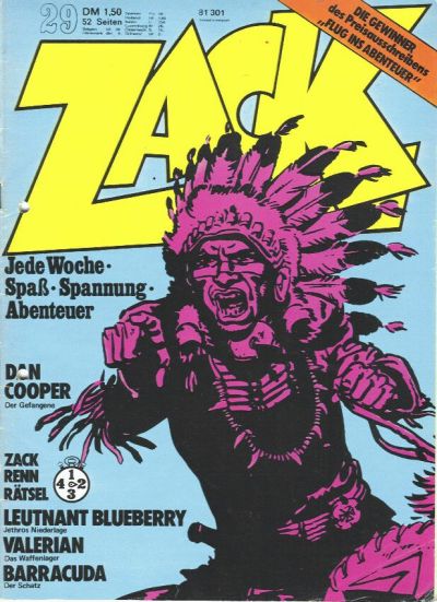 Cover for Zack (Koralle, 1972 series) #29/1973