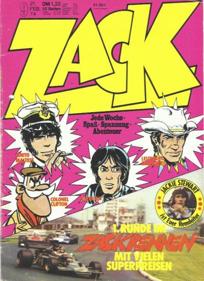 Cover for Zack (Koralle, 1972 series) #9/1974