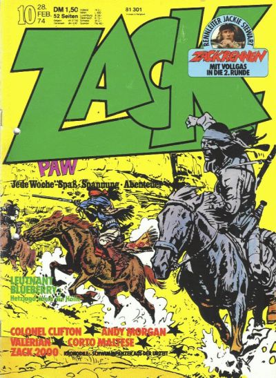 Cover for Zack (Koralle, 1972 series) #10/1974