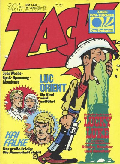 Cover for Zack (Koralle, 1972 series) #28/1974