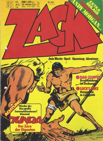 Cover for Zack (Koralle, 1972 series) #31/1974
