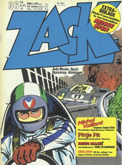 Cover for Zack (Koralle, 1972 series) #36/1974