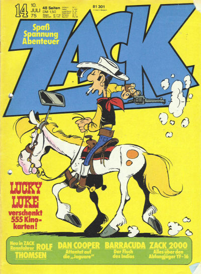 Cover for Zack (Koralle, 1972 series) #14/1975