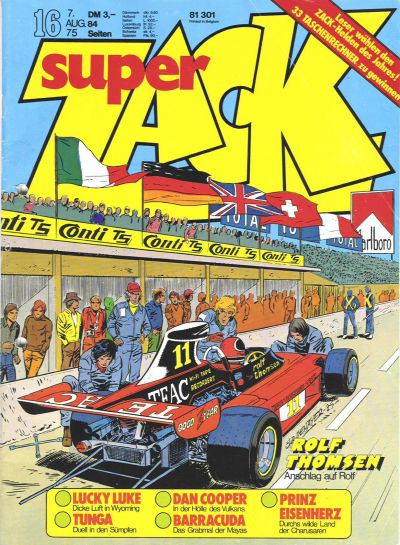 Cover for Zack (Koralle, 1972 series) #16/1975