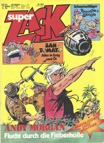 Cover for Zack (Koralle, 1972 series) #7/1976