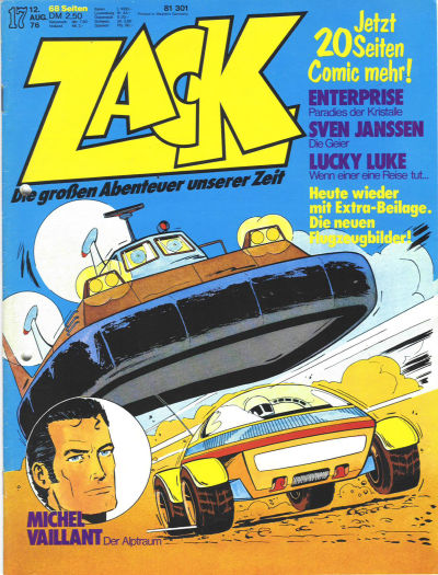 Cover for Zack (Koralle, 1972 series) #17/1976
