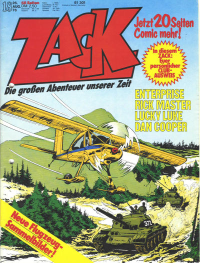 Cover for Zack (Koralle, 1972 series) #18/1976