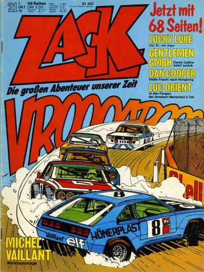 Cover for Zack (Koralle, 1972 series) #21/1976