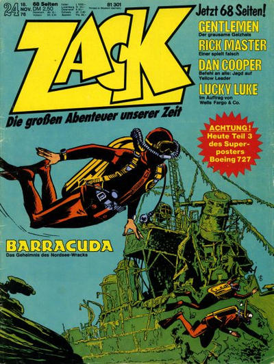 Cover for Zack (Koralle, 1972 series) #24/1976