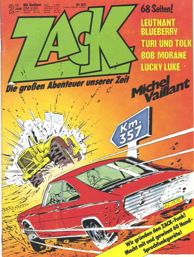 Cover for Zack (Koralle, 1972 series) #2/1977