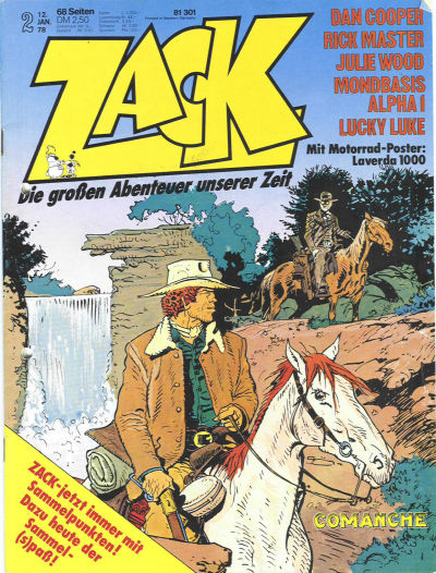 Cover for Zack (Koralle, 1972 series) #2/1978