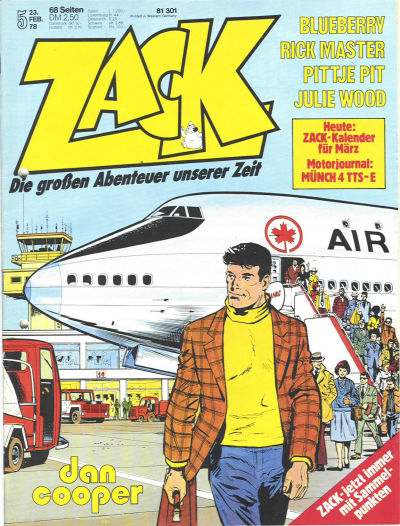 Cover for Zack (Koralle, 1972 series) #5/1978