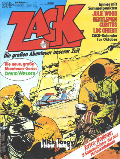 Cover for Zack (Koralle, 1972 series) #20/1978