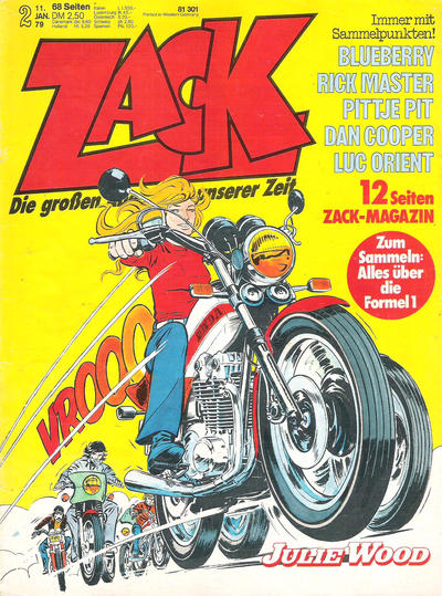 Cover for Zack (Koralle, 1972 series) #2/1979