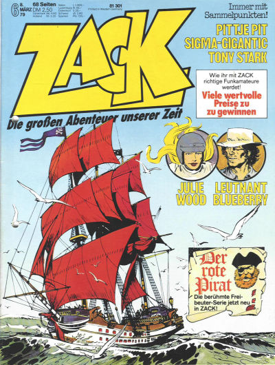 Cover for Zack (Koralle, 1972 series) #6/1979