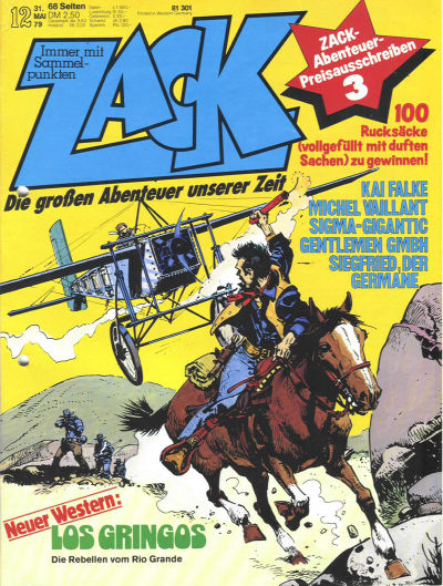 Cover for Zack (Koralle, 1972 series) #12/1979