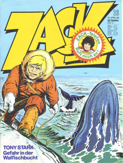 Cover for Zack (Koralle, 1972 series) #16/1980