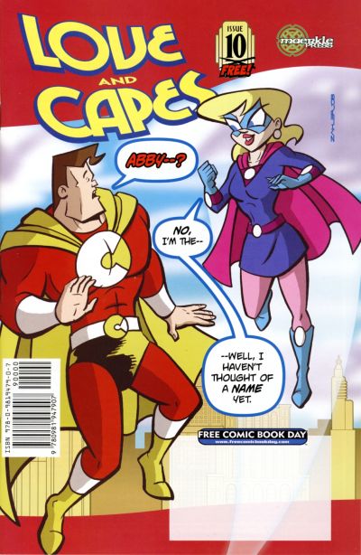 Cover for Love and Capes [Free Comic Book Day Edition] (Maerkle Press, 2007 series) #10