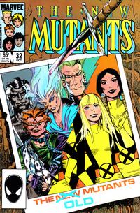 Cover for The New Mutants (Marvel, 1983 series) #32 [Direct]