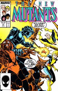Cover Thumbnail for The New Mutants (Marvel, 1983 series) #53 [Direct]