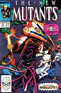 Cover for The New Mutants (Marvel, 1983 series) #74 [Direct]