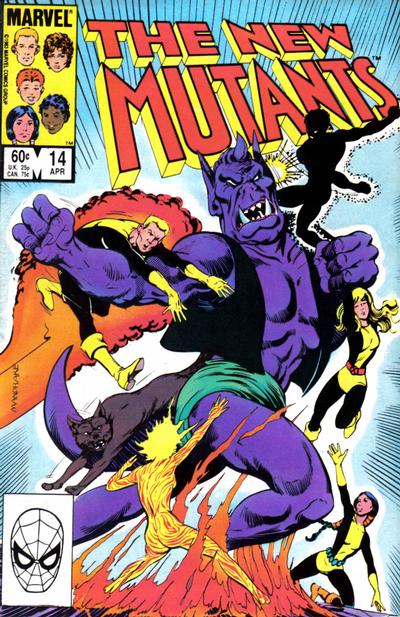 Cover for The New Mutants (Marvel, 1983 series) #14 [Direct]