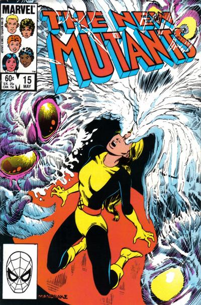 Cover for The New Mutants (Marvel, 1983 series) #15 [Direct]