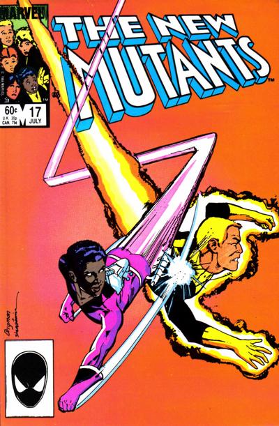 Cover for The New Mutants (Marvel, 1983 series) #17 [Direct]