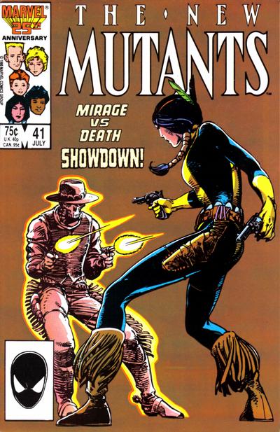Cover for The New Mutants (Marvel, 1983 series) #41 [Direct]