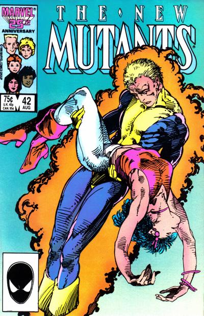 Cover for The New Mutants (Marvel, 1983 series) #42 [Direct]