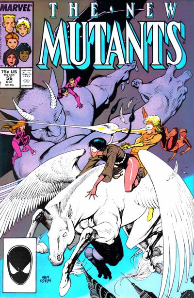 Cover for The New Mutants (Marvel, 1983 series) #56 [Direct]