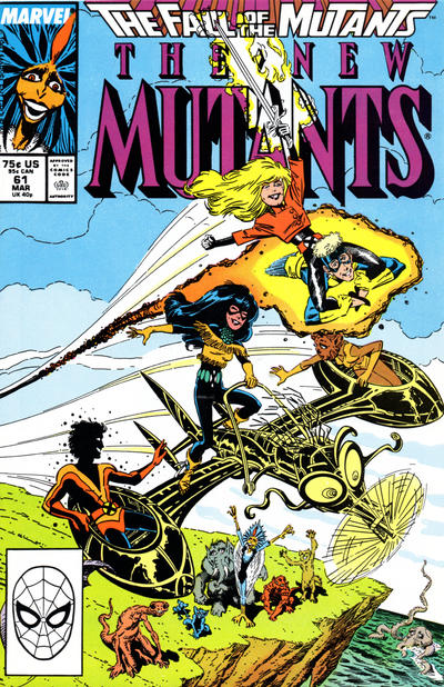 Cover for The New Mutants (Marvel, 1983 series) #61 [Direct]
